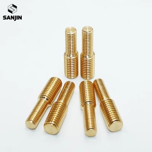 Adaptador de latón de doble cabezal con rosca reductora continua M3 M4 M5 M6 M8 M10, conversión macho-macho, <span class=keywords><strong>perno</strong></span> de ajuste para ordenador - Product Image 4
