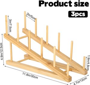 Petit séchoir à œuvres d'art, support de rangement pour salle de classe, présentoir à peintures à 5 niveaux, support de rangement <span class=keywords><strong>en</strong></span> <span class=keywords><strong>bois</strong></span> pour toiles - Product Image 6