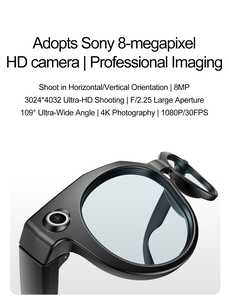 Nouvelles lunettes intelligentes W611 AI 2025 avec reconnaissance <span class=keywords><strong>photo</strong></span>, transfert d'images sans fil IP65 WIFI et caméra pour huit millions d'images - Product Image 3