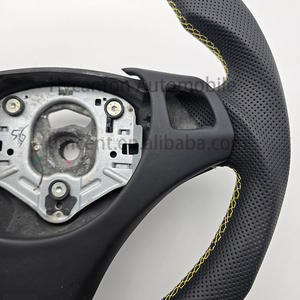 منفذ المصنع <span class=keywords><strong>M</strong></span> جلد مثقب ناعم أداء جلد أصفر شريط لسيارة BMW E90 إكسسوار - Product Image 6