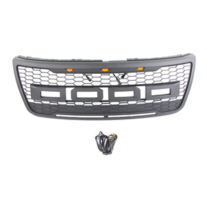 Juego de Parrilla Delantera Superior Negro Mate para <span class=keywords><strong>Ford</strong></span> Explorer 2012 2013 2014 2015 - Product Image 4