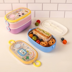 Boîte à lunch réutilisable en acier inoxydable de 1300 ml, double couche, compatible micro-ondes et lave-vaisselle, service OEM personnalisé - Product Image 4