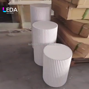 LEDA Soporte Redondo Blanco para Decoración de Pasteles, Pedestal, Plinto, Equipo para Mesa, Cilindro, Pilares para Bodas y Eventos - Product Image 3