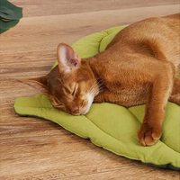 Lit pour chat écologique pur coton épaissi feuille forme chien et chat lit Cage tapis chien maison