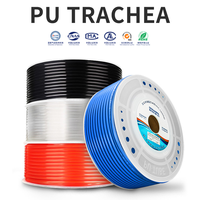 Tuyau pneumatique en PU bleu, blanc, noir, rouge, orange, transparent 6x4 8x5 10x6.5 12x8 16x12