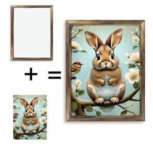 Cuadro Abstracto con Marco de Madera de 30x40 Pulgadas para Colonnade Two - Product Image 1