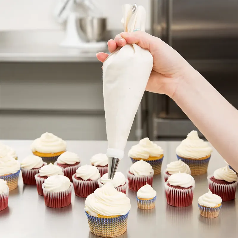 Ldpe-bolsas de plástico transparente para crema pastelera, rollo de bolsas desechables para decoración de tartas