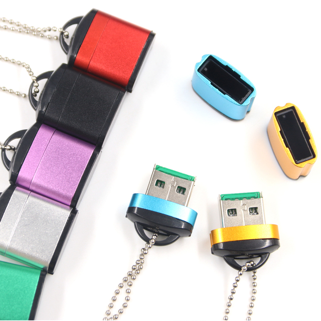 Custom Logo Card Readers Usb 2.0 3.0 Mini Sd Tf Card Reader Adapter High Speed Memory Card Reader