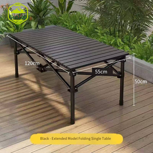 Mesas de Camping plegables de Metal portátiles, sillas cómodas, fácil instalación, rollo de huevo, muebles de puesto al aire libre, equipo de viaje para - Product Image 3