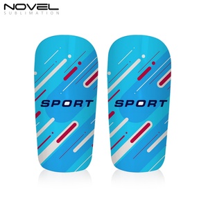 Nouveaux protège-tibias de football populaires pour la personnalisation par sublimation thermique, blancs, pour le sport - Product Image 3