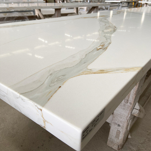 Losas de Cuarzo Artificial Calacatta Primo 5075 de Goldtop Stone, ODM/OEM, Personalizadas para Baños Modernos, Mesas de Cocina y Encimeras - Product Image 2