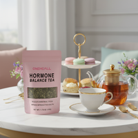 OEM/ODM Remedy Restore Thé aux herbes saveur menthe verte, soutien naturel de l'équilibre hormonal pour le cycle menstruel, thé santé en vrac