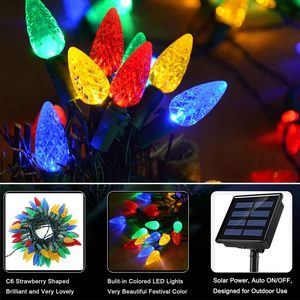 <span class=keywords><strong>Luces</strong></span> Solares <span class=keywords><strong>de</strong></span> Navidad <span class=keywords><strong>para</strong></span> Exteriores C6, <span class=keywords><strong>Luces</strong></span> <span class=keywords><strong>de</strong></span> Hadas LED con Forma <span class=keywords><strong>de</strong></span> Fresa, 50 LED, <span class=keywords><strong>Luces</strong></span> <span class=keywords><strong>de</strong></span> Jardín Recargables Solares <span class=keywords><strong>para</strong></span> Árbol <span class=keywords><strong>de</strong></span> Navidad - Product Image 4