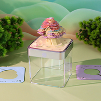 Nouveau produit : Bloc-notes 3D adhésif, modèle découpé au laser, sculpture en papier 3D, arbre coloré, bloc de notes DIY