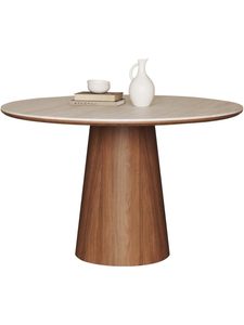 Juego de <span class=keywords><strong>Mesa</strong></span> y <span class=keywords><strong>Sillas</strong></span> Redondas de Piedra MYUZ 2026, Superventas, Madera Sólida Color Nogal, para Hogar, Balcón, Oficina, Reuniones, Pequeño Espacio de Ocio - Product Image 5