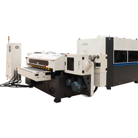 Ponceuse à bande segmentée Belino 1300 mm SPN-RP1300 avec moteur 45,6 kW, machine à bois pour placage et laque sur bois massif