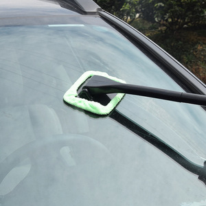 Chongteng Glass <b>Cleaning</b> Brush For Car Windshield Interior Window Sunroof Cleaner Microfiber ABS Plastic <b>Scraper</b> Tool - Product Image 2