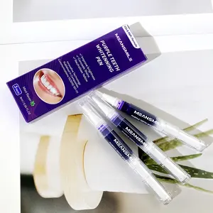 Vente de surchauffe 30ml élimination des taches avec logo personnalisé éclaircir le sourire blanc V34 dentifrice blanchissant pour les dents violet