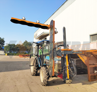 Tracteur 120hp monté à l'avant pour élagage d'arbres fruitiers 5 + 7 lames de scie coupe-arbre pour grandes branches