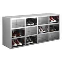Armoire à chaussures en acier inoxydable SUS304 épaissi, entièrement soudée, pour laboratoire GMP, salle blanche, stockage, anti-rouille, taille personnalisée