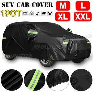 ผ้าคลุมรถ SUV แบบเต็มคัน ป้องกันหิมะ กันน้ำ 190T ป้องกันรังสียูวี กันแดด กันฝุ่น สำหรับ VW Passat/Benz/Jeep/Peugeot - Product Image 1