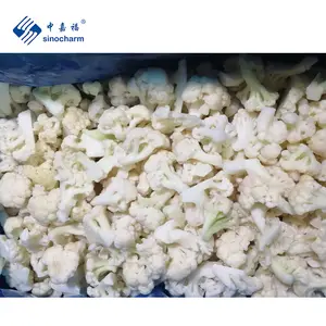 Sinoncharm HALAL Certified Factory Wholesale Price 1kg 3-5cm IQF Vegetables Frozen Fresh White Cauliflower