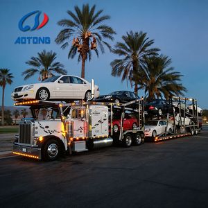 Semi-<span class=keywords><strong>remorque</strong></span> porte-voitures 3 essieux 40T à double pont hydraulique pour le transport <span class=keywords><strong>de</strong></span> voitures <span class=keywords><strong>d</strong></span>'<span class=keywords><strong>occasion</strong></span> - Product Image 1