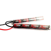 Batterie EP AA Ni-MH 1600mAh 9.6V 8S pour batterie au Lithium AK47 M4 Airsoft Gun 4s2p M6 Hpa