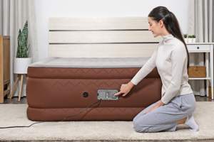 Bestway 69160/69161 Muebles de dormitorio Colchón de aire Queen con opción de comodidad incorporada + Bomba doble 2,03 m X 1,52 M X 51 cm - Product Image 2