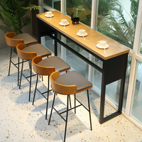 Meubles de restaurant modernes, chaises hautes en métal, ensembles de tables pour bar, hôtel, salle à manger, café, restauration et salon
