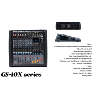 CLAVAX 프로페셔널 10 채널 파워 오디오 믹서 콘솔 CLMC-GS10-X 모델 99 DSP 효과 7 밴드 이퀄라이저 그룹화 사운드 보드 - Product Image 3