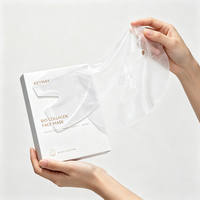 Masque facial au bio-collagène OEM ODM, formule personnalisée, marque privée, hydratant, blanchissant, soin de la peau pour les marques en gros