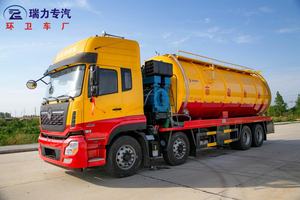 2025 2025 Dongfeng 35m3 Camión de aguas residuales 375hp Motor diésel adjunto Transmisión manual Chorro Tanque séptico Motor de núcleo de succión al vacío Venta caliente - Product Image 3