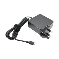 Adaptor AC DC Tahan Api 65W Tipe-C PD3.1 QC3.0 untuk Pemasangan di Dinding dengan Kabel Daya Tetap untuk Router Modem ADSL