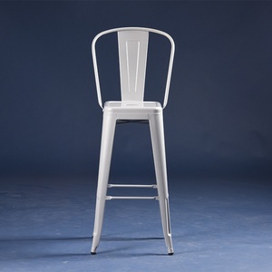 Sillas de Comedor de Alta Calidad para Exteriores, Sillas Altas de Metal para Barra, Taburetes Altos de Hierro Resistente - Product Image 5