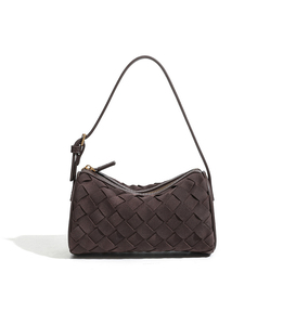 Hot Selling Woven Suede Lightweight Durable Zipper Closure Trendy Women's Shoulder Crossbody Clutch Small Bag - Product Image 5