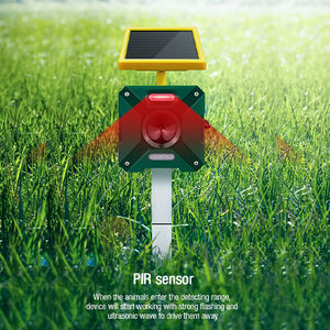 Répulsif de <span class=keywords><strong>singe</strong></span> d'extérieur imperméable à énergie solaire dispositif de peur d'animaux pigeons chien cerf oiseau répulsif ultrasonique pour chat - Product Image 4
