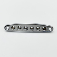 Plaque de fixation des cordes pour corps de guitare électrique, plaque de passage des cordes pour pont de guitare électrique, manchon de cordes universel, planche de cordes