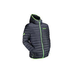 Giacca invernale Premium nera stile coreano con chiusura a cerniera reversibile con motivo intrecciato in Spandex impermeabile tinta senza cuciture - Product Image 1