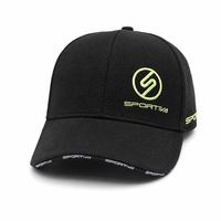 Casquette de baseball en toile à 6 panneaux, style sportif formel, logo personnalisé, haute qualité, unisexe, réglable, broderie 3D, 100% polyester