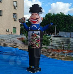 Tubo inflable de personaje ondulante de bienvenida personalizado de 3M, hombre, bailarín del <span class=keywords><strong>cielo</strong></span>, hombre, cocinero, bailarín de aire, Chef, inflables, publicidad - Product Image 2