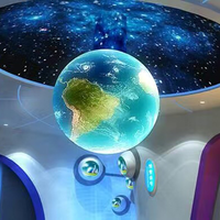 Hilan personalizado P2 LED globo pantalla esférica interior en forma de sala de exposiciones pantalla para museos