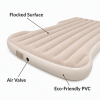 Colchón de Aire Inflable Automático para Auto, para Tesla Modelo Y, PVC Flocado, Bomba Eléctrica, Colchoneta Portátil para Dormir, Camping, Viajes