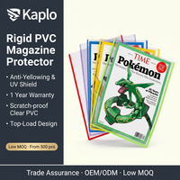 Protecteur de magazine en PVC rigide avec cadre transparent sur trois côtés, anti-jaunissement, épaisseur 5 mm, pour le rangement et la présentation de bandes dessinées