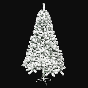 2025 bán buôn Nhà máy cung cấp trực tiếp thực tế PE + PVC tuyết đổ xô Cây giáng sinh với đứng cơ sở - Product Image 2