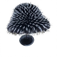Nouveau Chapeau de Pêcheur en Fausse Fourrure de Renard Respirant, Tendance Transfrontalière, Couleur Argent-Bleu, Chapeau Tibétain Épais en Fausse Fourrure