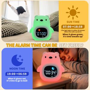 New Smart 6 in 1 White Noise Machine Sleep <strong>Wake</strong> <strong>up</strong> Companion Kids Sleep Trainer <strong>Alarm</strong> <strong>Table</strong> <strong>Clocks</strong> RGB Night Light Music <strong>Timer</strong> - Product Image 4