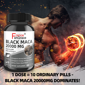 Fabricante de Suplementos de Maca Negra al por Mayor, Apoya la Energía, la Resistencia y el Estado de Ánimo para Hombres y Mujeres, 60 Cápsulas de Maca Negra - Product Image 3