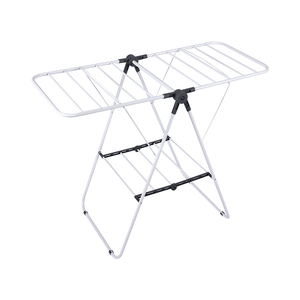 Venta directa de fábrica Recubrimiento en polvo 7M 2 niveles Suelo de hierro <span class=keywords><strong>Tendedero</strong></span> Percha Soporte de secado de ropa de pie - Product Image 2