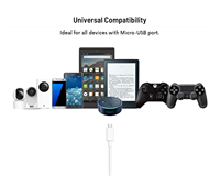 12W Micro USB câble de charge 6ft synchronisation de données adaptateurs de fil de chargeur rapide pour accessoires de téléphone portable